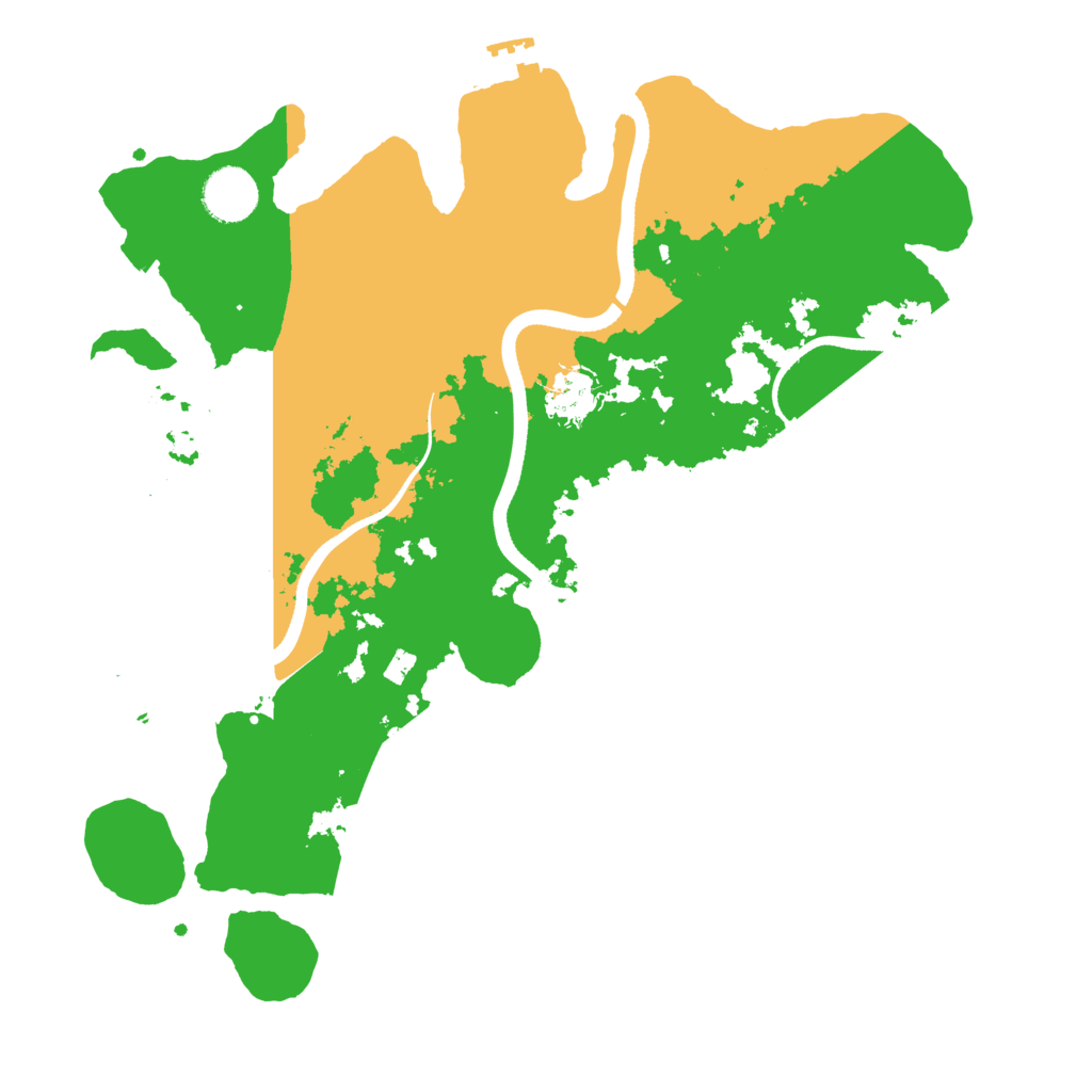 Biome Rust Map: Procedural Map, Size: 3500, Seed: 1417016990
