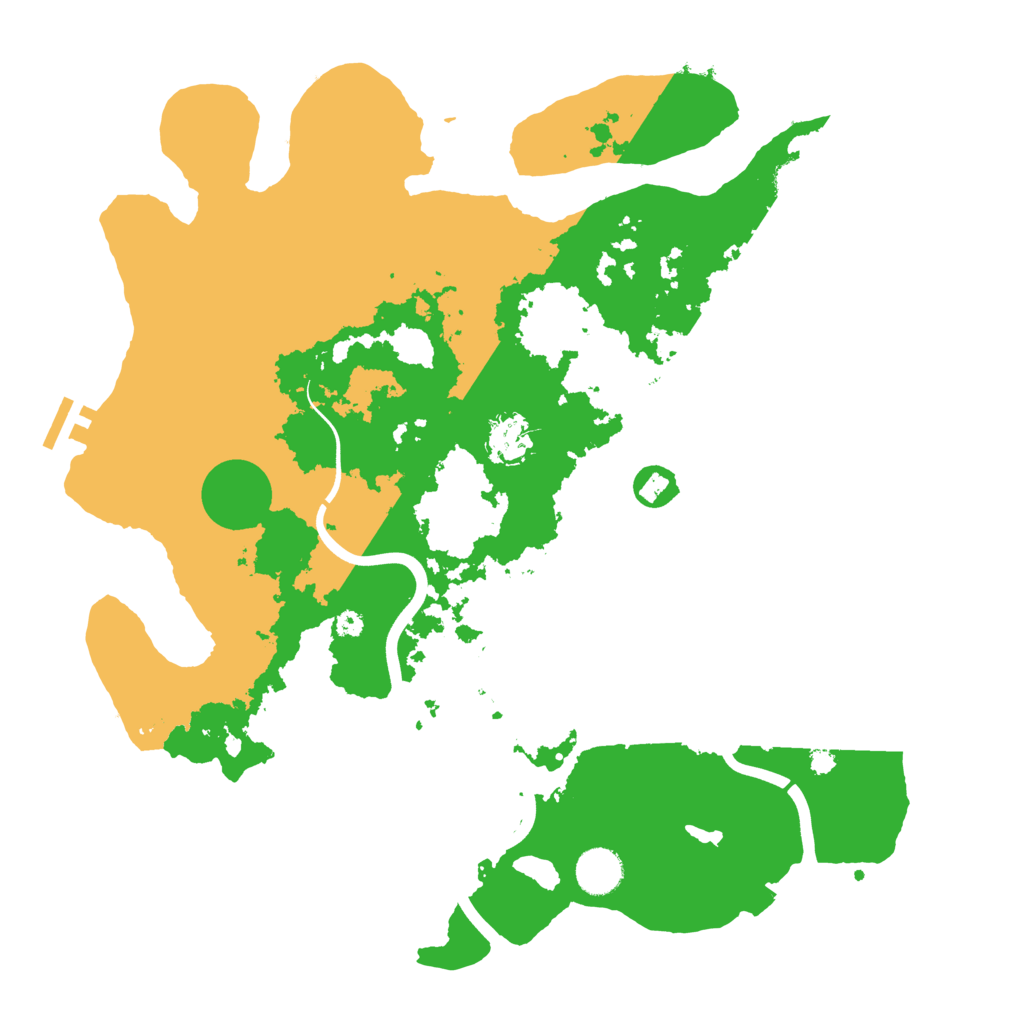 Biome Rust Map: Procedural Map, Size: 3850, Seed: 38919172