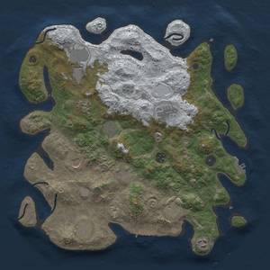 Thumbnail Rust Map: Procedural Map, Size: 3850, Seed: 59825200, 20 Monuments