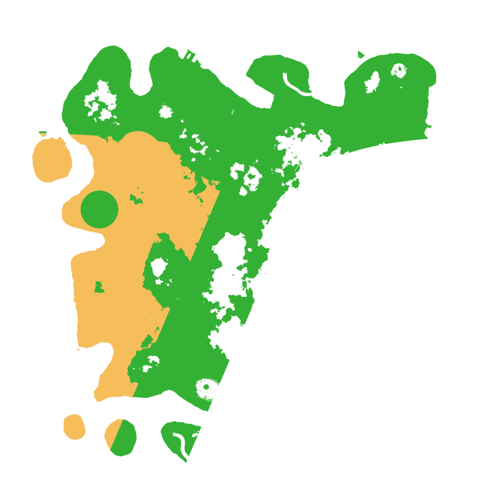 Biome Rust Map: Procedural Map, Size: 3500, Seed: 141221