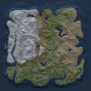 Thumbnail Rust Map: Procedural Map, Size: 4000, Seed: 894827812, 14 Monuments