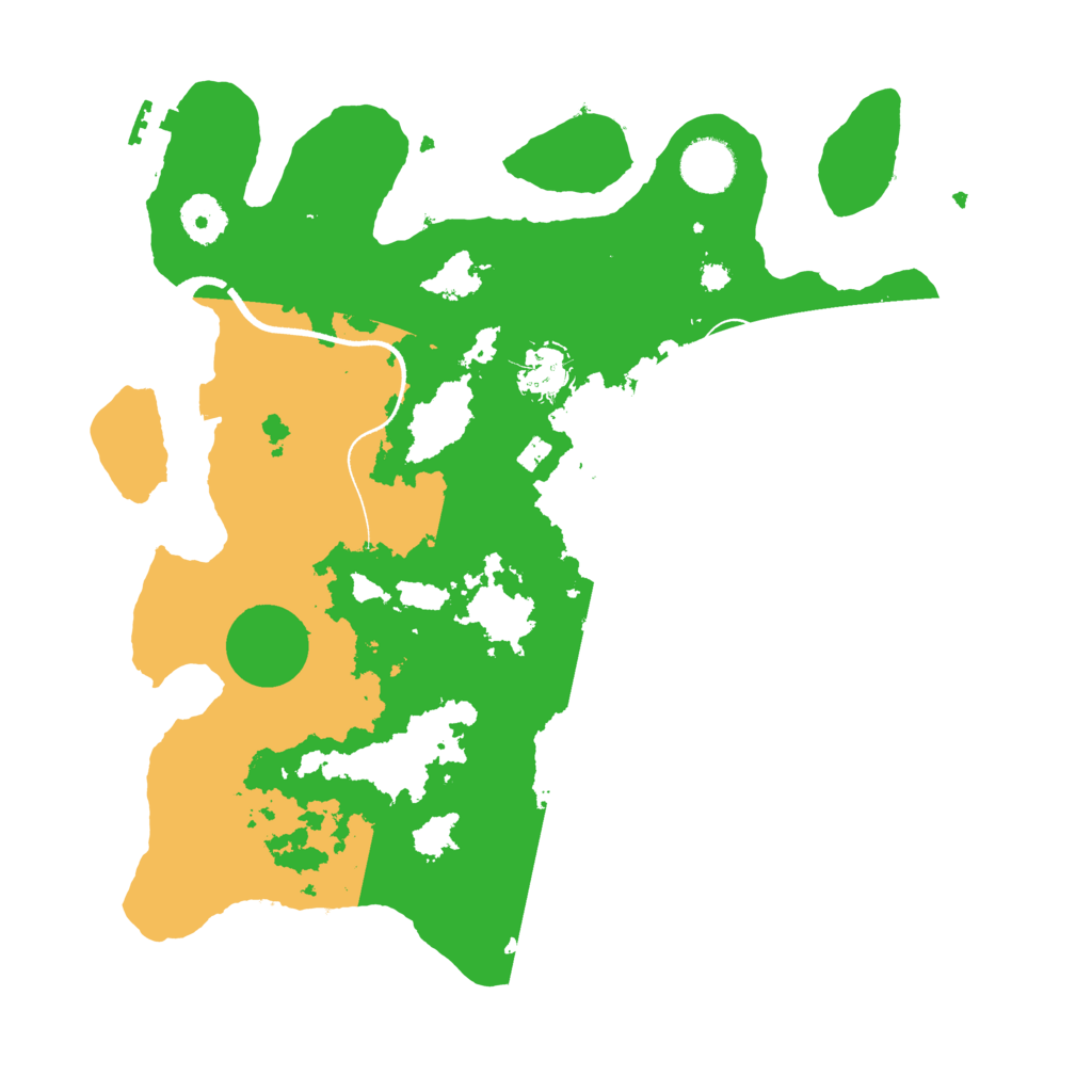 Biome Rust Map: Procedural Map, Size: 3500, Seed: 595075999