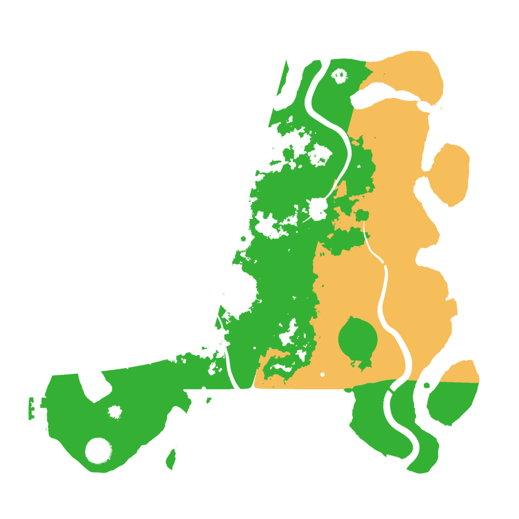 Biome Rust Map: Procedural Map, Size: 3500, Seed: 186573