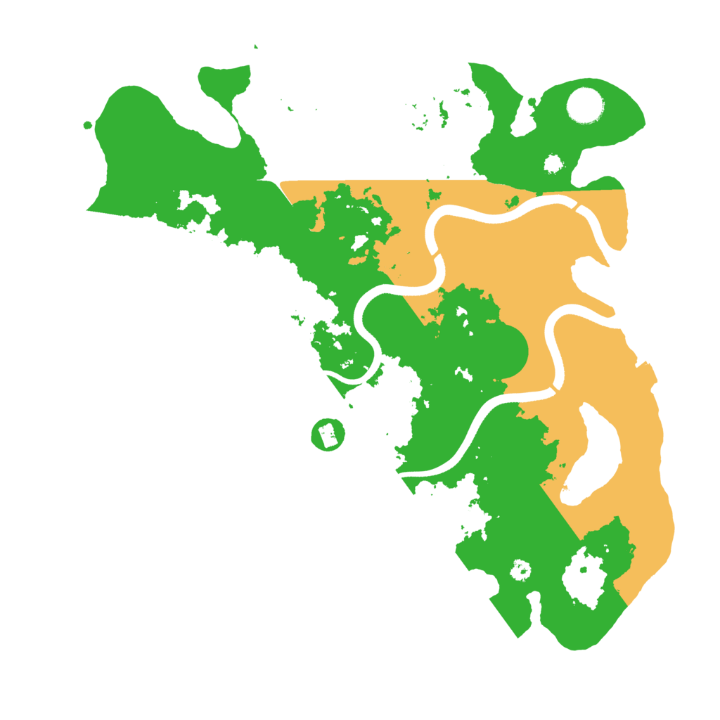 Biome Rust Map: Procedural Map, Size: 3500, Seed: 949276147