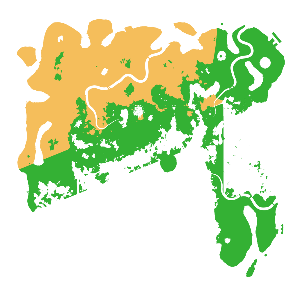Biome Rust Map: Procedural Map, Size: 4800, Seed: 480166579