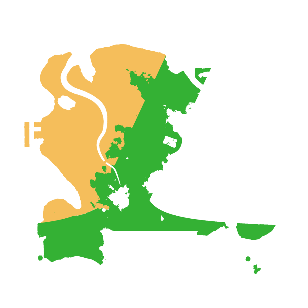 Biome Rust Map: Procedural Map, Size: 2500, Seed: 88512941