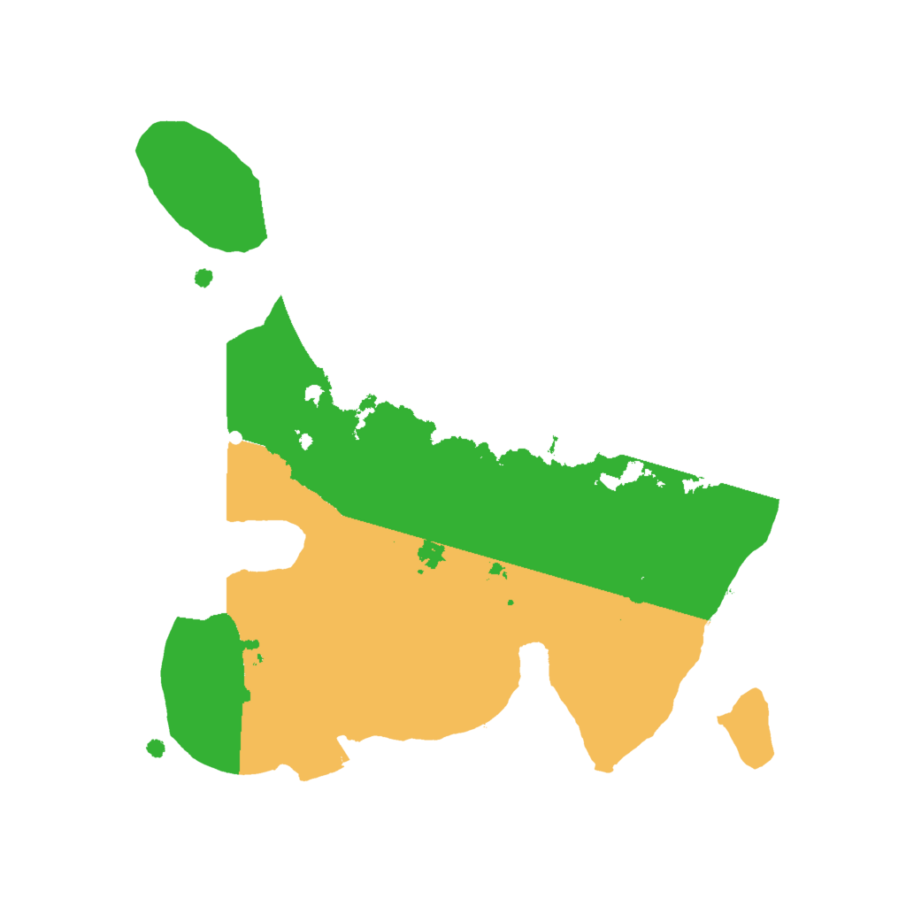 Biome Rust Map: Procedural Map, Size: 2000, Seed: 682005