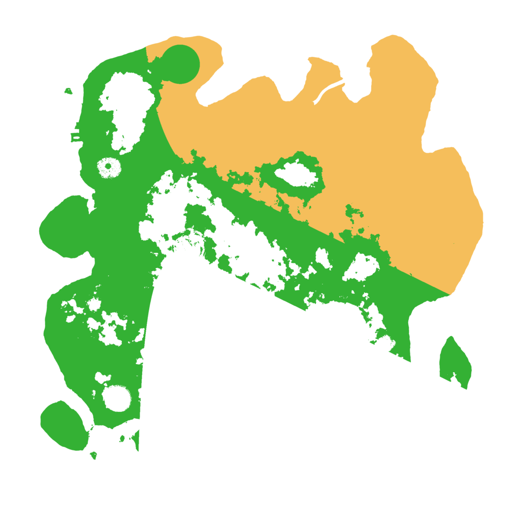 Biome Rust Map: Procedural Map, Size: 3500, Seed: 1613