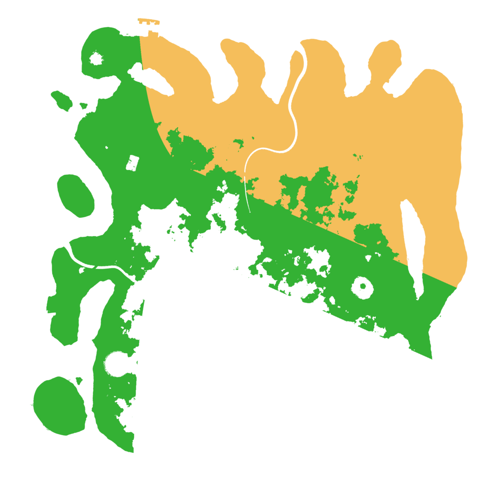 Biome Rust Map: Procedural Map, Size: 3500, Seed: 220625