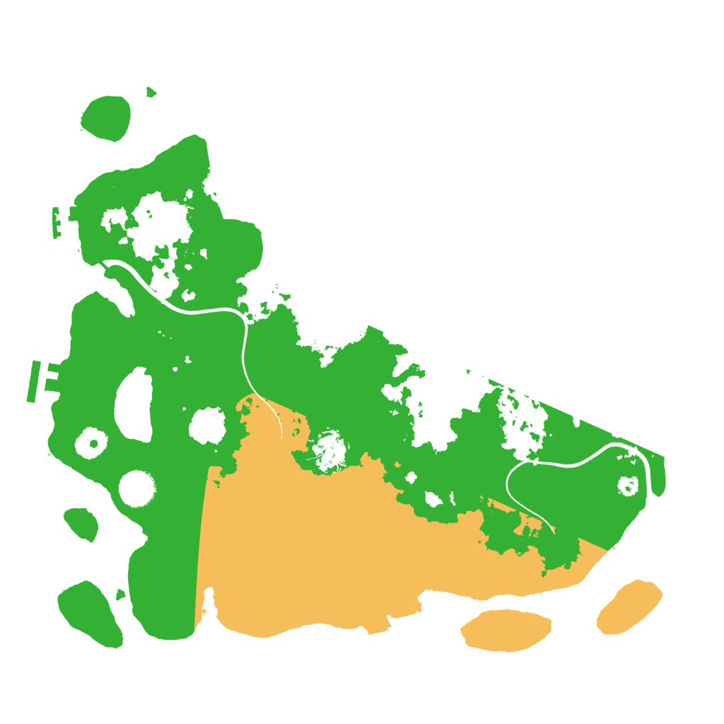 Biome Rust Map: Procedural Map, Size: 3500, Seed: 12042020