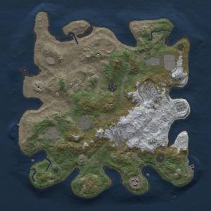 Thumbnail Rust Map: Procedural Map, Size: 3500, Seed: 1254367084, 19 Monuments