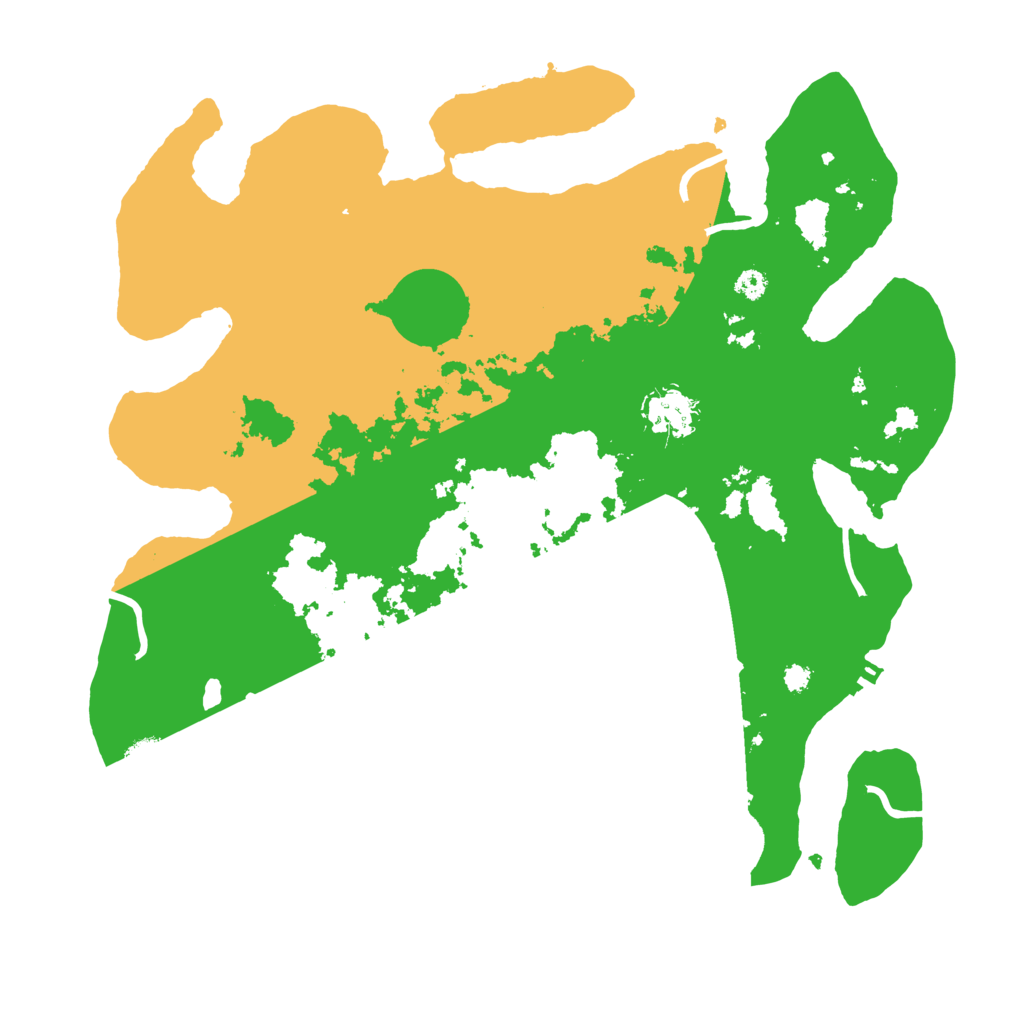 Biome Rust Map: Procedural Map, Size: 3500, Seed: 151651308