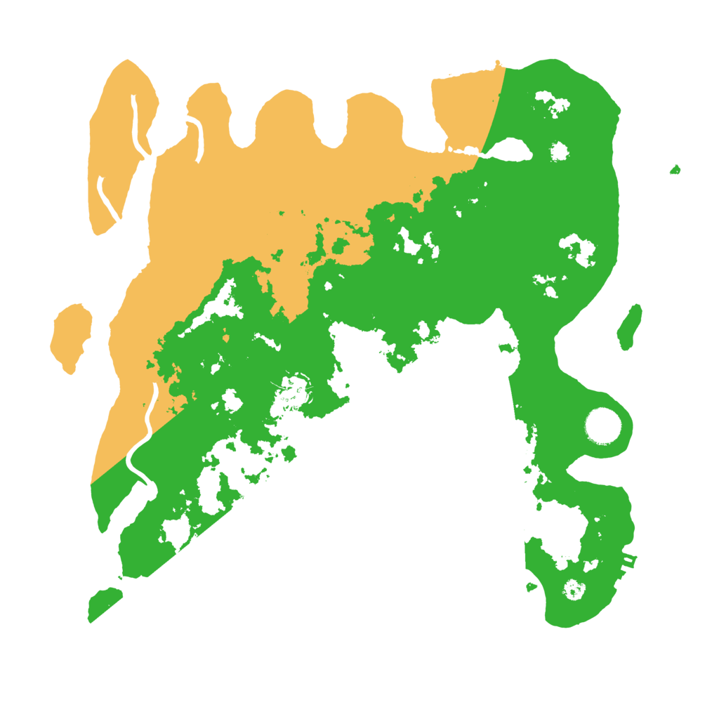 Biome Rust Map: Procedural Map, Size: 3500, Seed: 17562