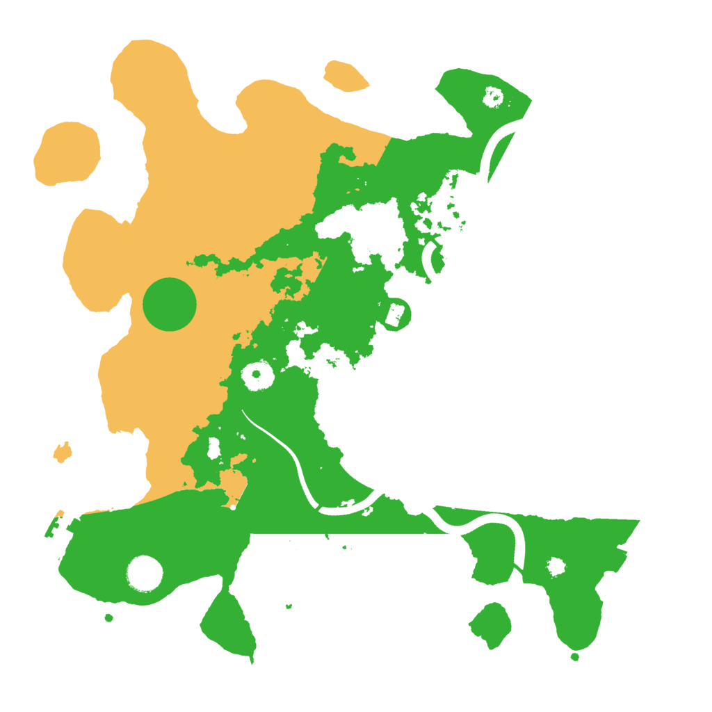 Biome Rust Map: Procedural Map, Size: 3500, Seed: 21916694