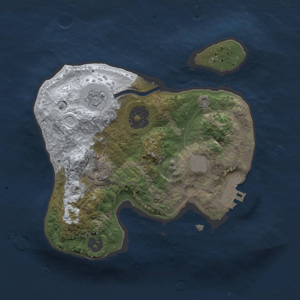 Rust Map: Procedural Map, Size: 2000, Seed: 19588, 7 Monuments