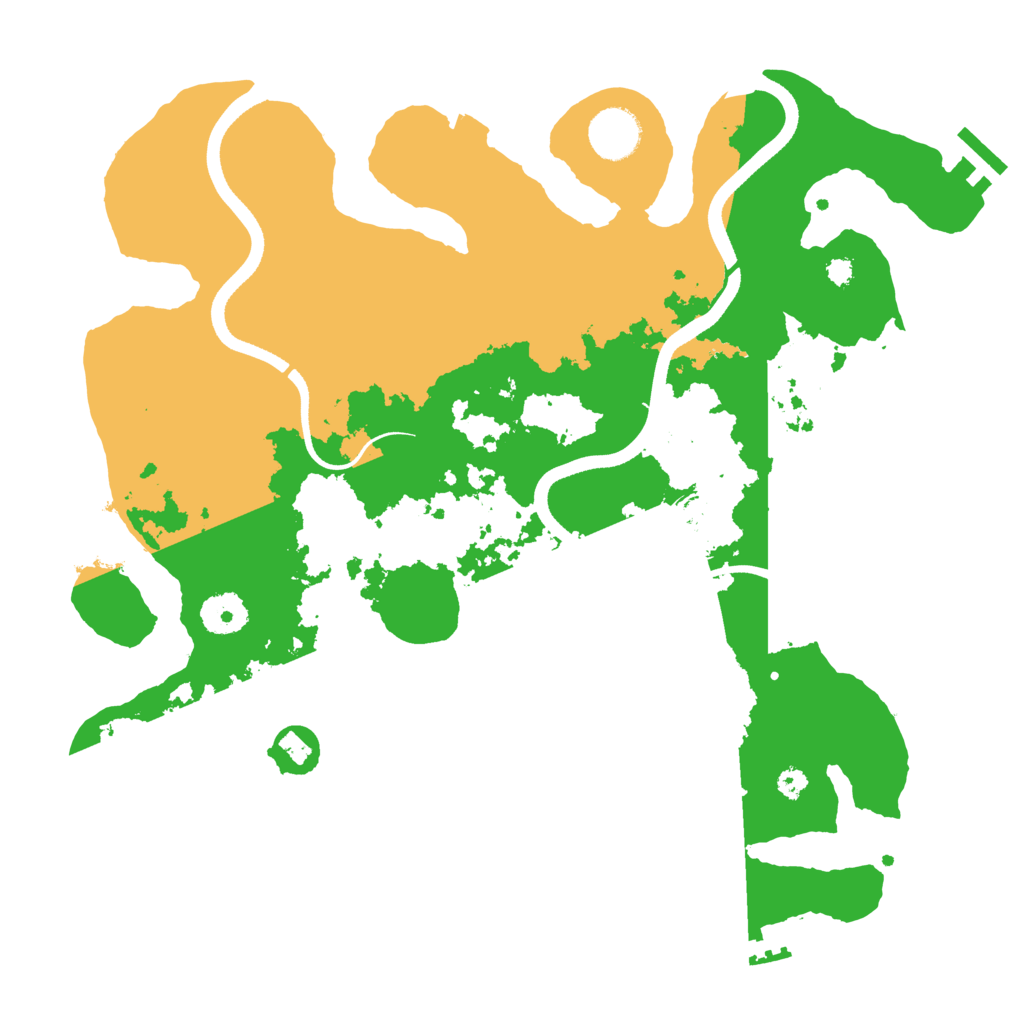 Biome Rust Map: Procedural Map, Size: 3500, Seed: 1696799272