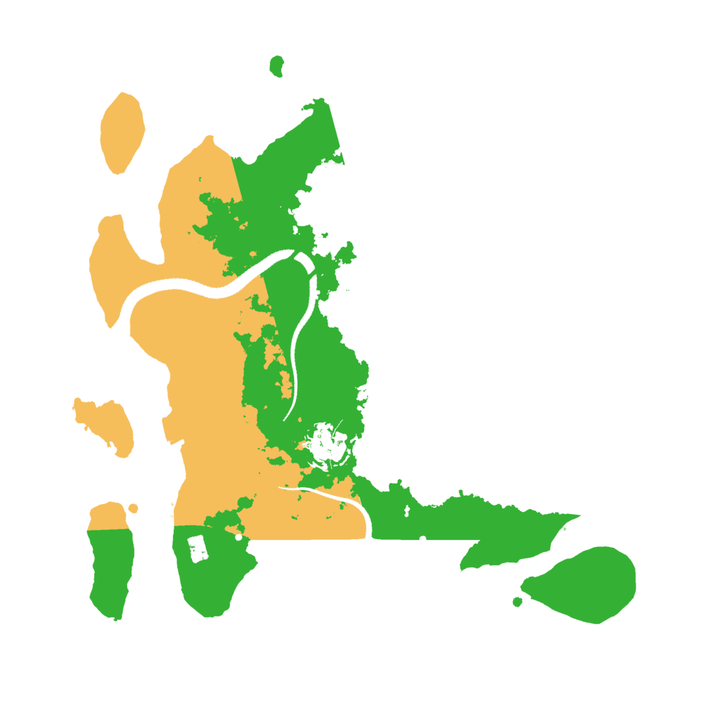 Biome Rust Map: Procedural Map, Size: 3000, Seed: 2060967736