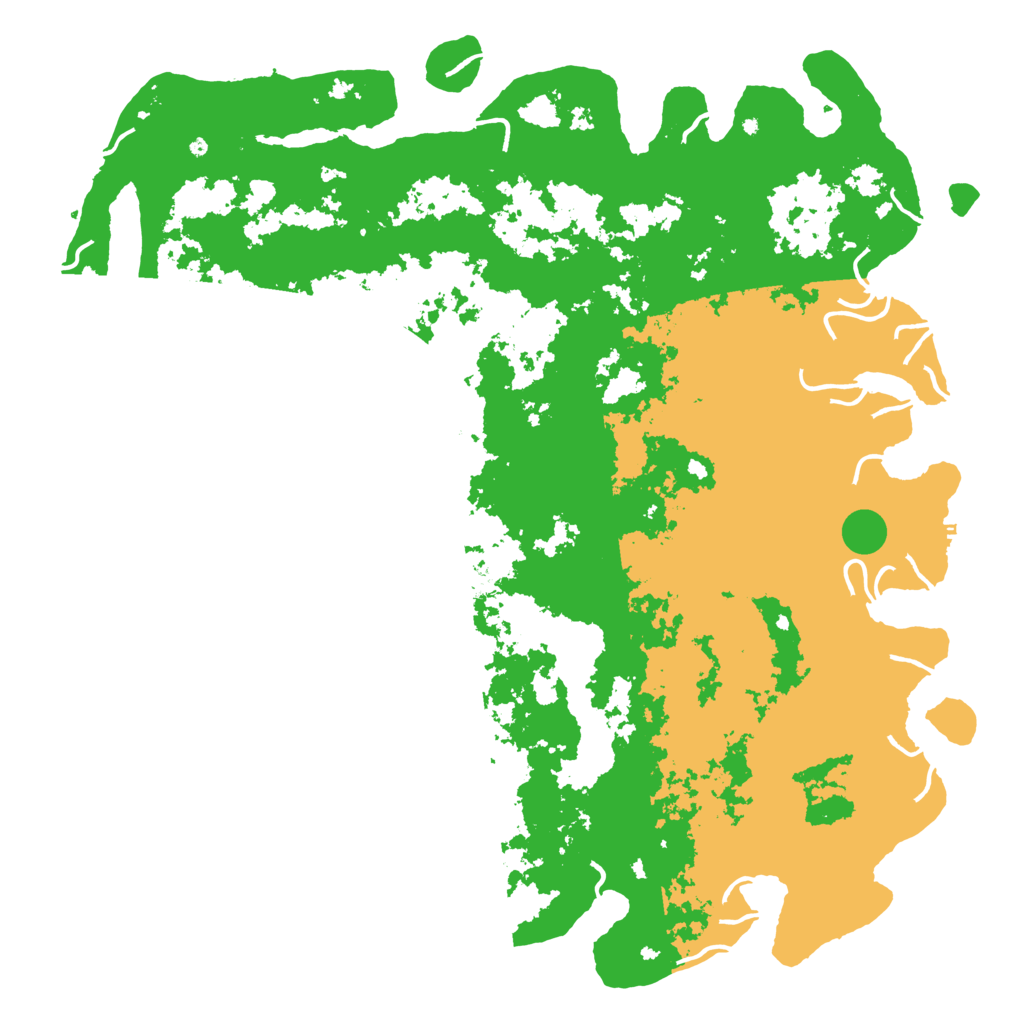Biome Rust Map: Procedural Map, Size: 6000, Seed: 38972340