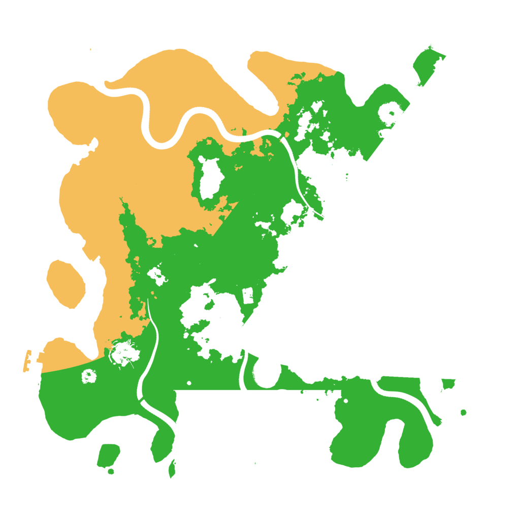 Biome Rust Map: Procedural Map, Size: 3500, Seed: 719812239