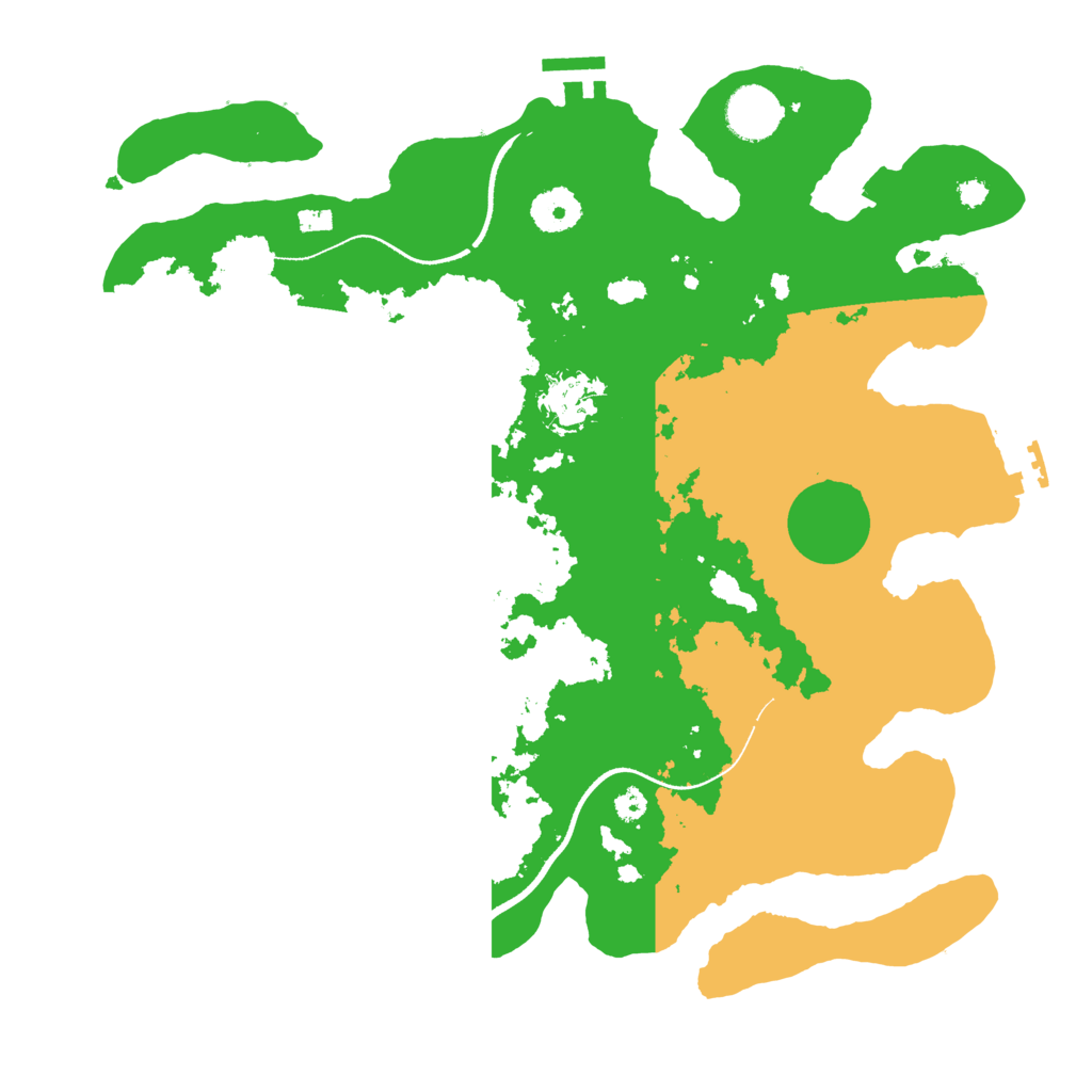 Biome Rust Map: Procedural Map, Size: 3500, Seed: 99671217