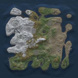 Thumbnail Rust Map: Procedural Map, Size: 3500, Seed: 457780283, 17 Monuments