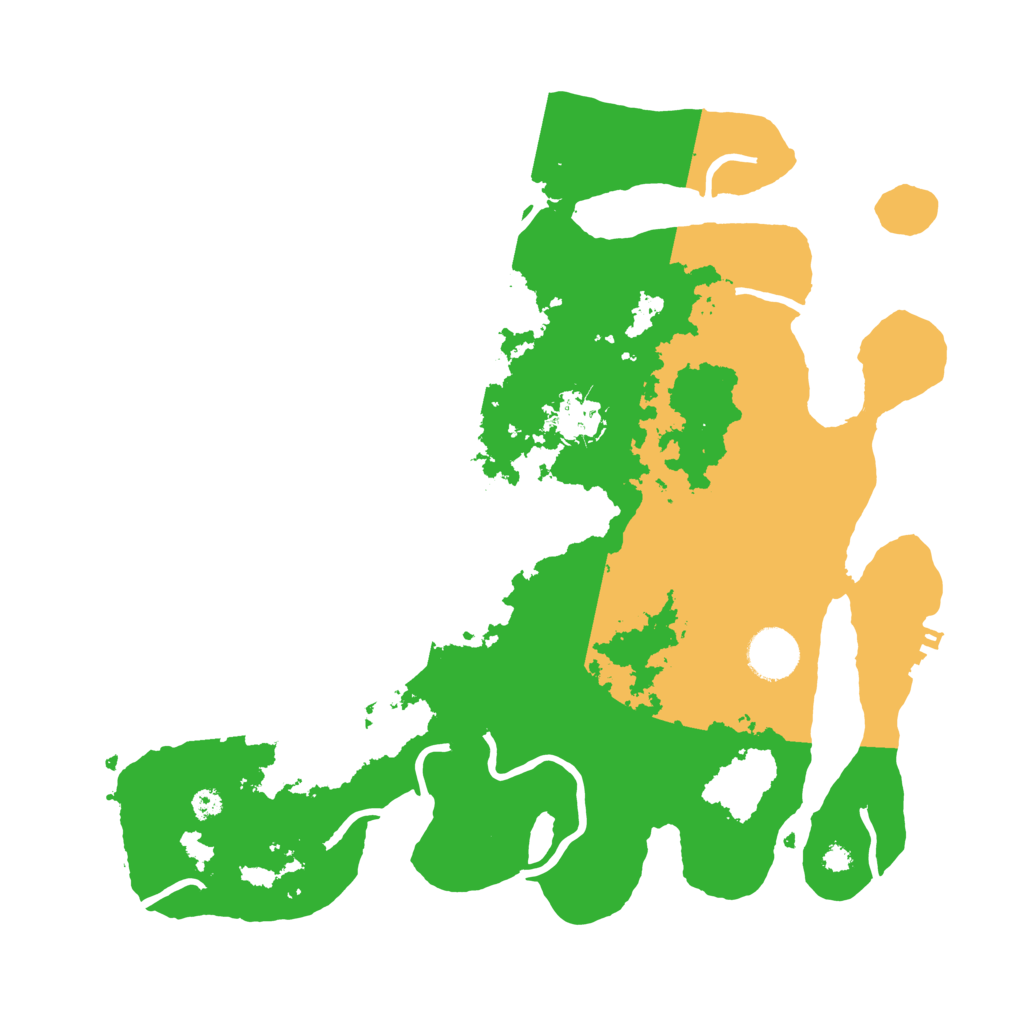 Biome Rust Map: Procedural Map, Size: 3500, Seed: 457780283