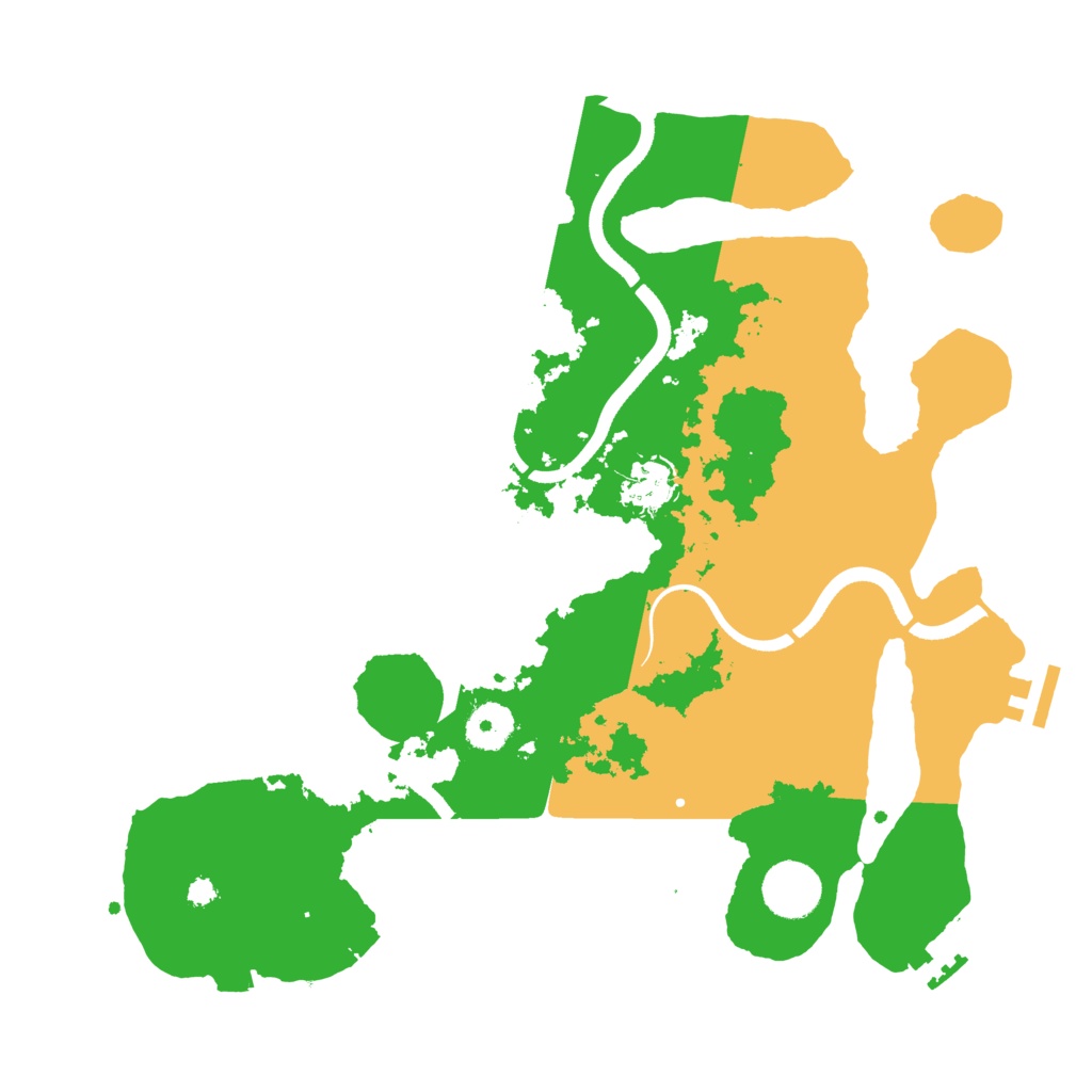 Biome Rust Map: Procedural Map, Size: 3500, Seed: 457780283