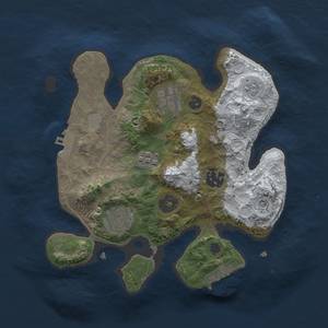 Thumbnail Rust Map: Procedural Map, Size: 2600, Seed: 2500, 13 Monuments