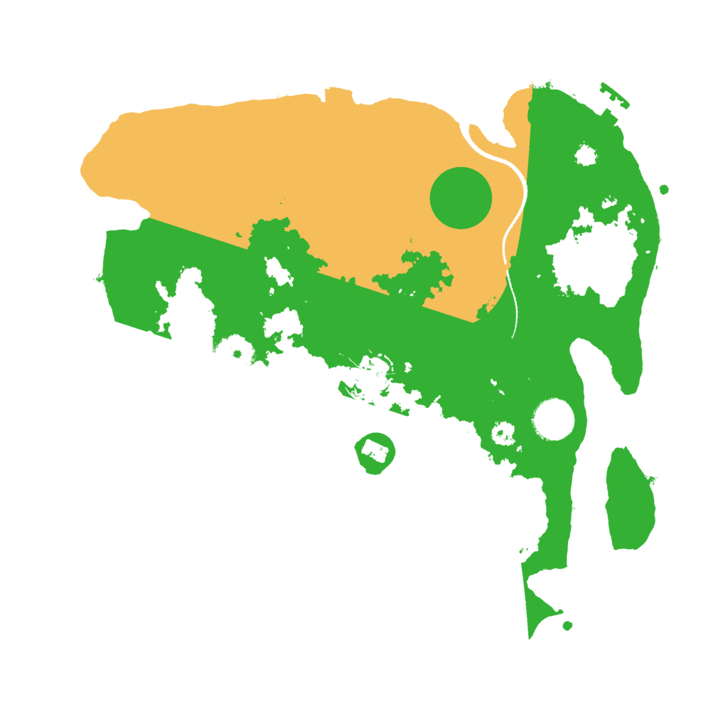 Biome Rust Map: Procedural Map, Size: 3100, Seed: 7