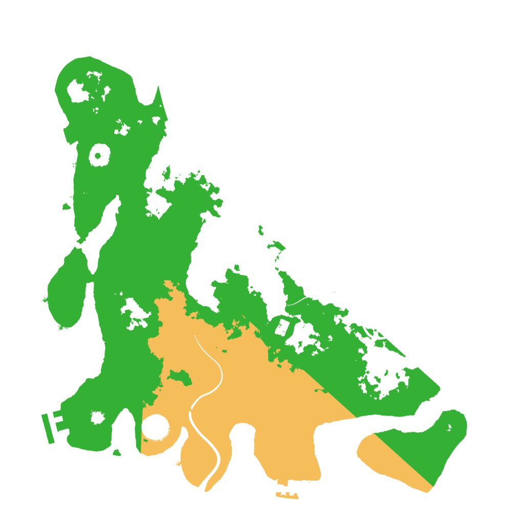 Biome Rust Map: Procedural Map, Size: 3500, Seed: 464732270
