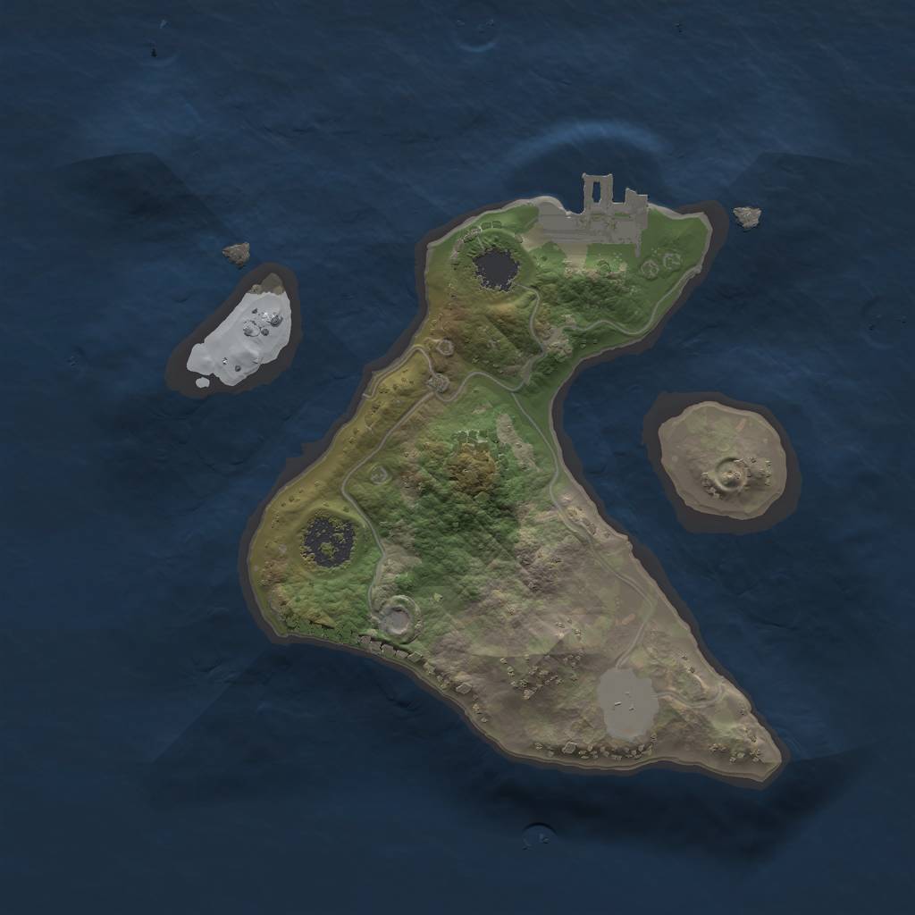 Rust Map: Procedural Map, Size: 1850, Seed: 20220625, 6 Monuments