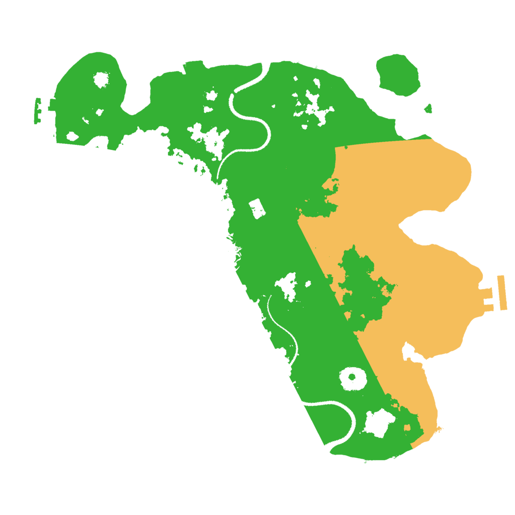 Biome Rust Map: Procedural Map, Size: 3000, Seed: 15353