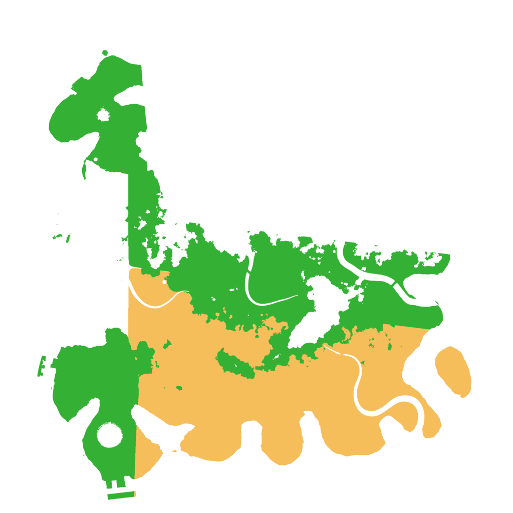Biome Rust Map: Procedural Map, Size: 3650, Seed: 2147483645
