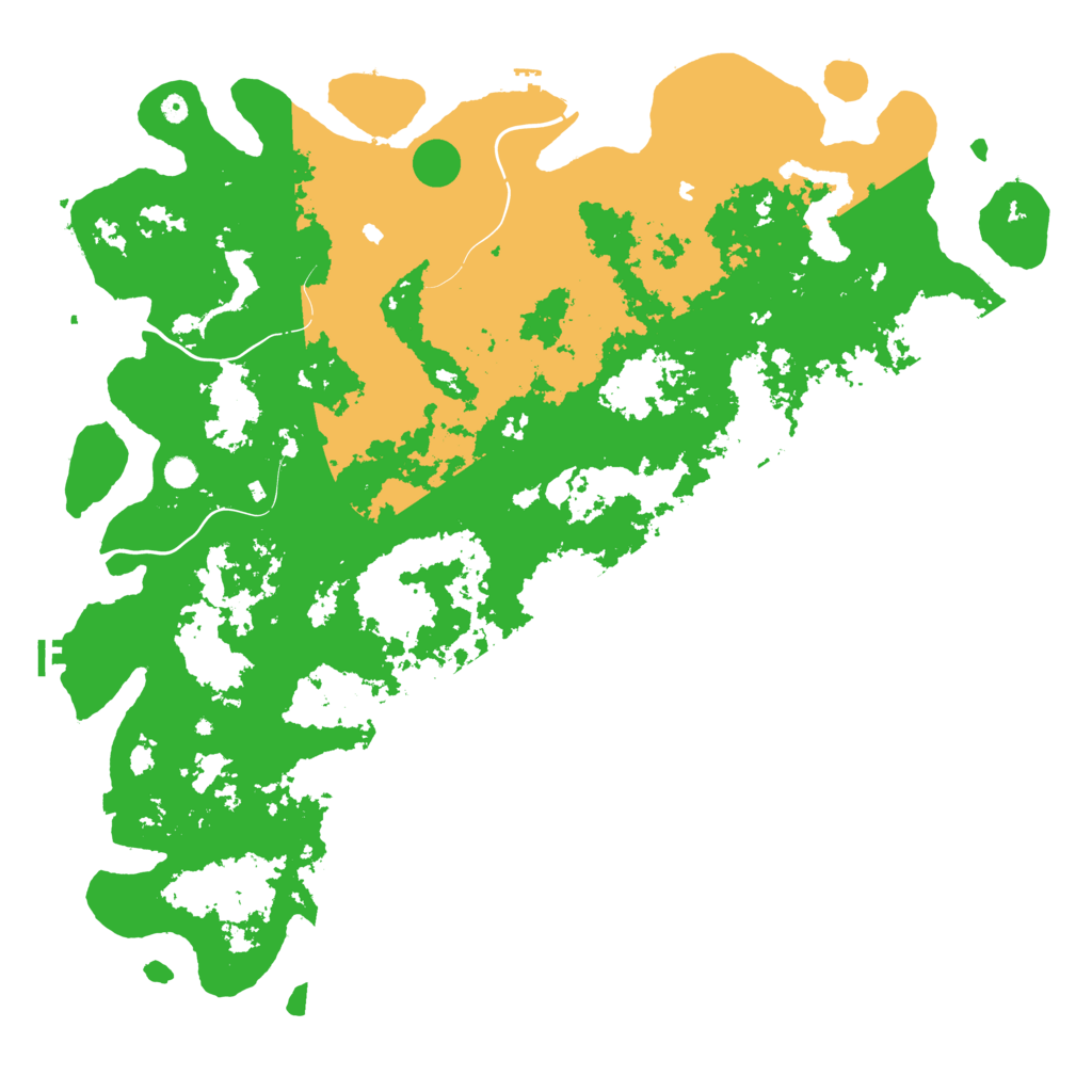 Biome Rust Map: Procedural Map, Size: 6000, Seed: 548914