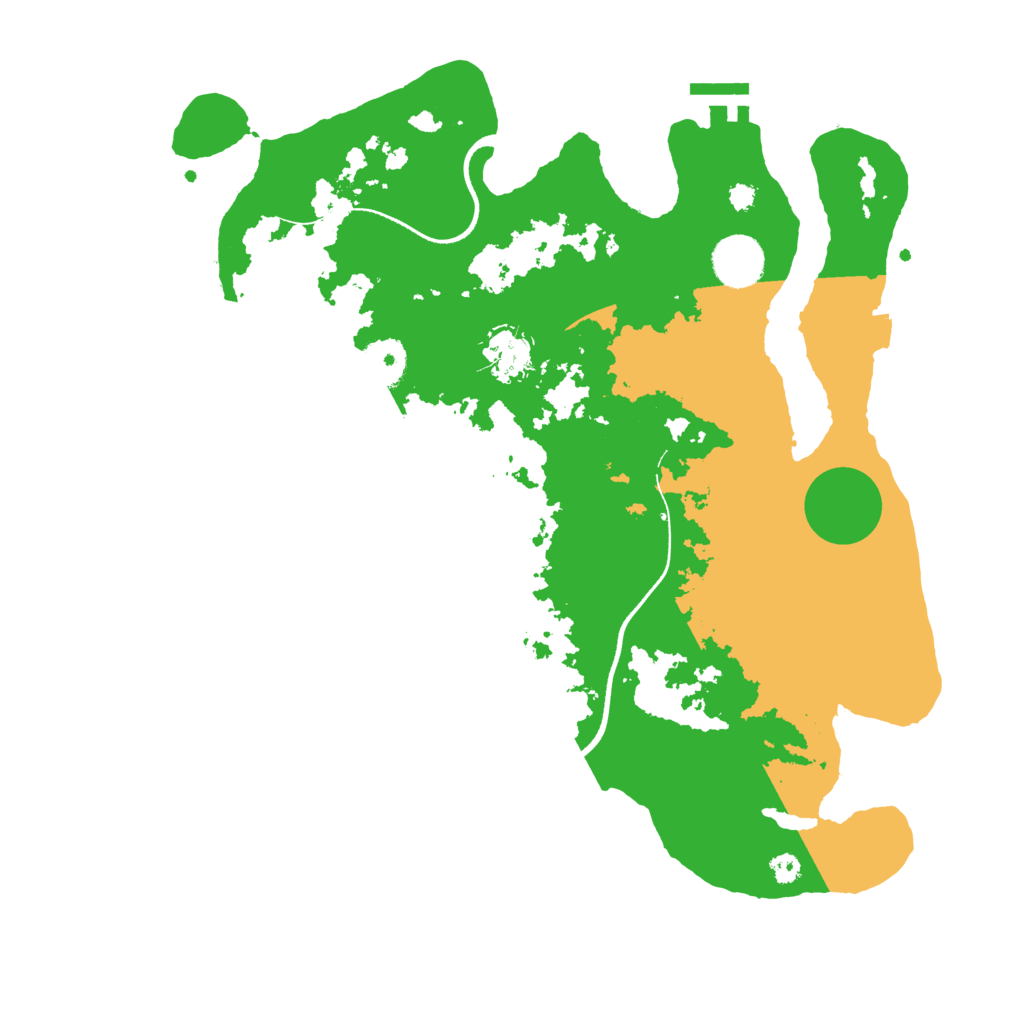 Biome Rust Map: Procedural Map, Size: 3500, Seed: 939248301