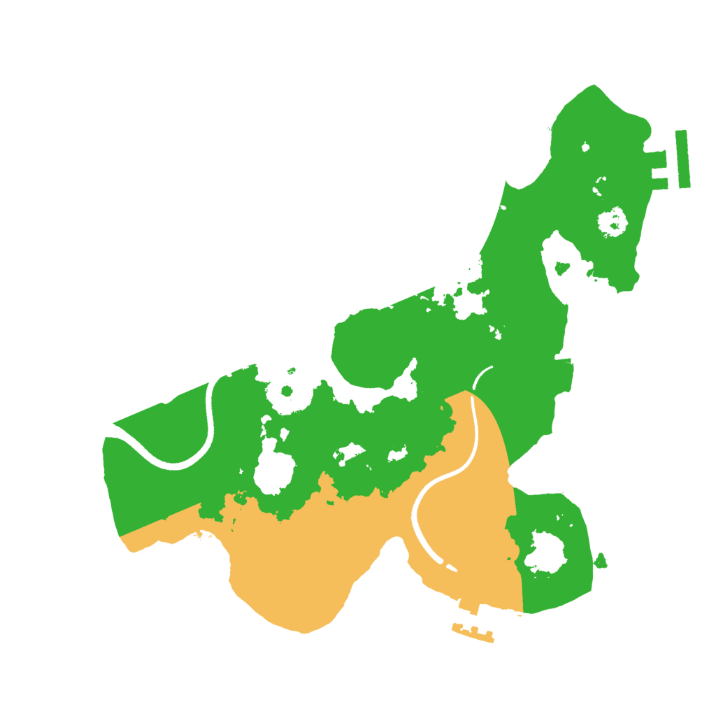 Biome Rust Map: Procedural Map, Size: 2500, Seed: 635855