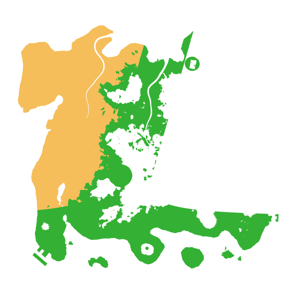 Biome Rust Map: Procedural Map, Size: 3500, Seed: 4329876
