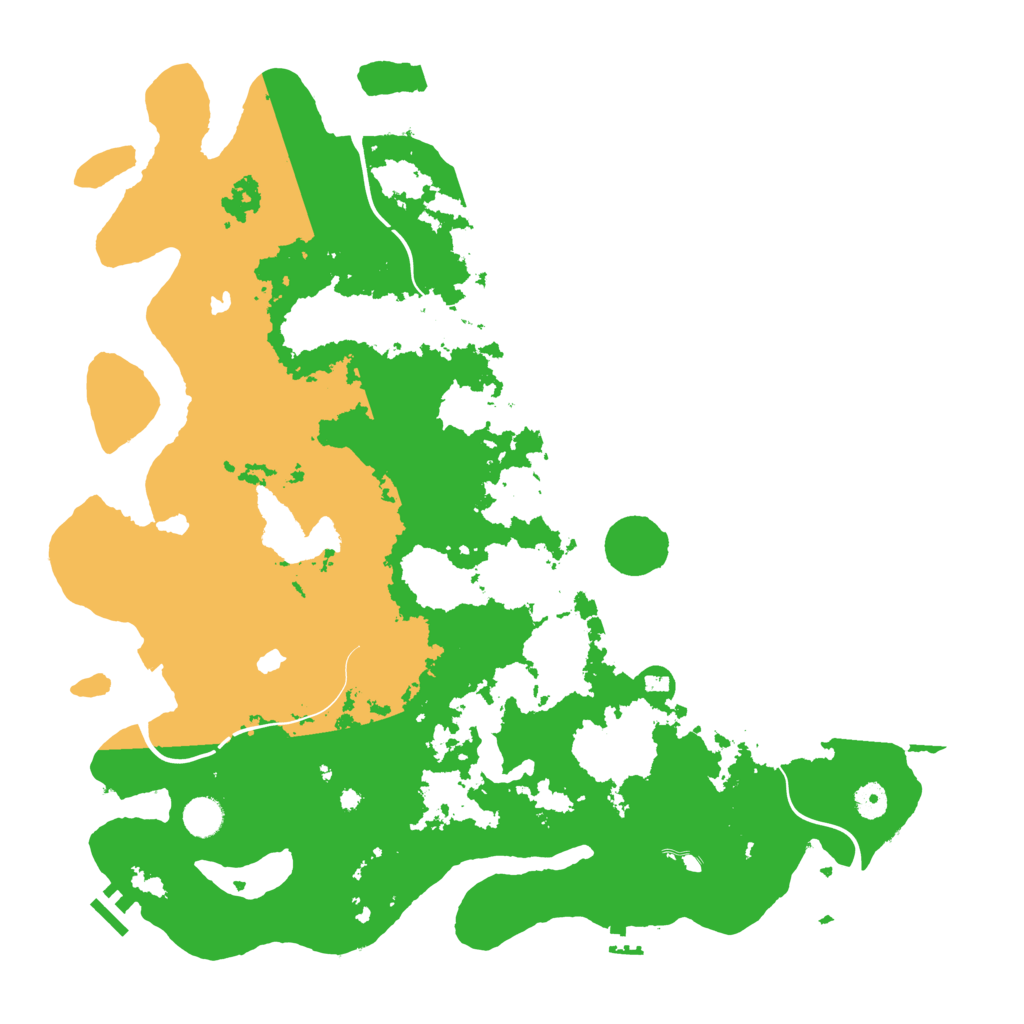 Biome Rust Map: Procedural Map, Size: 4500, Seed: 1000875549