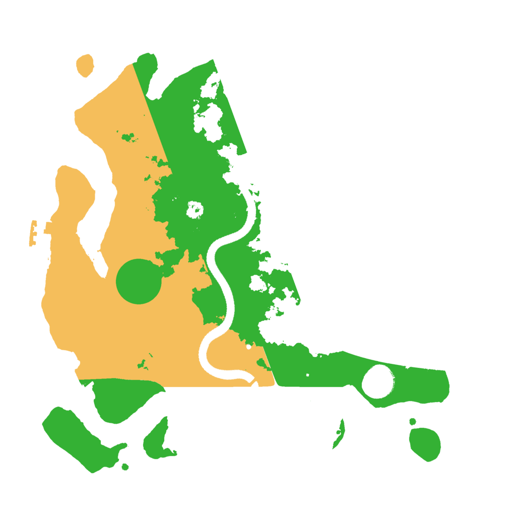Biome Rust Map: Procedural Map, Size: 3000, Seed: 16196