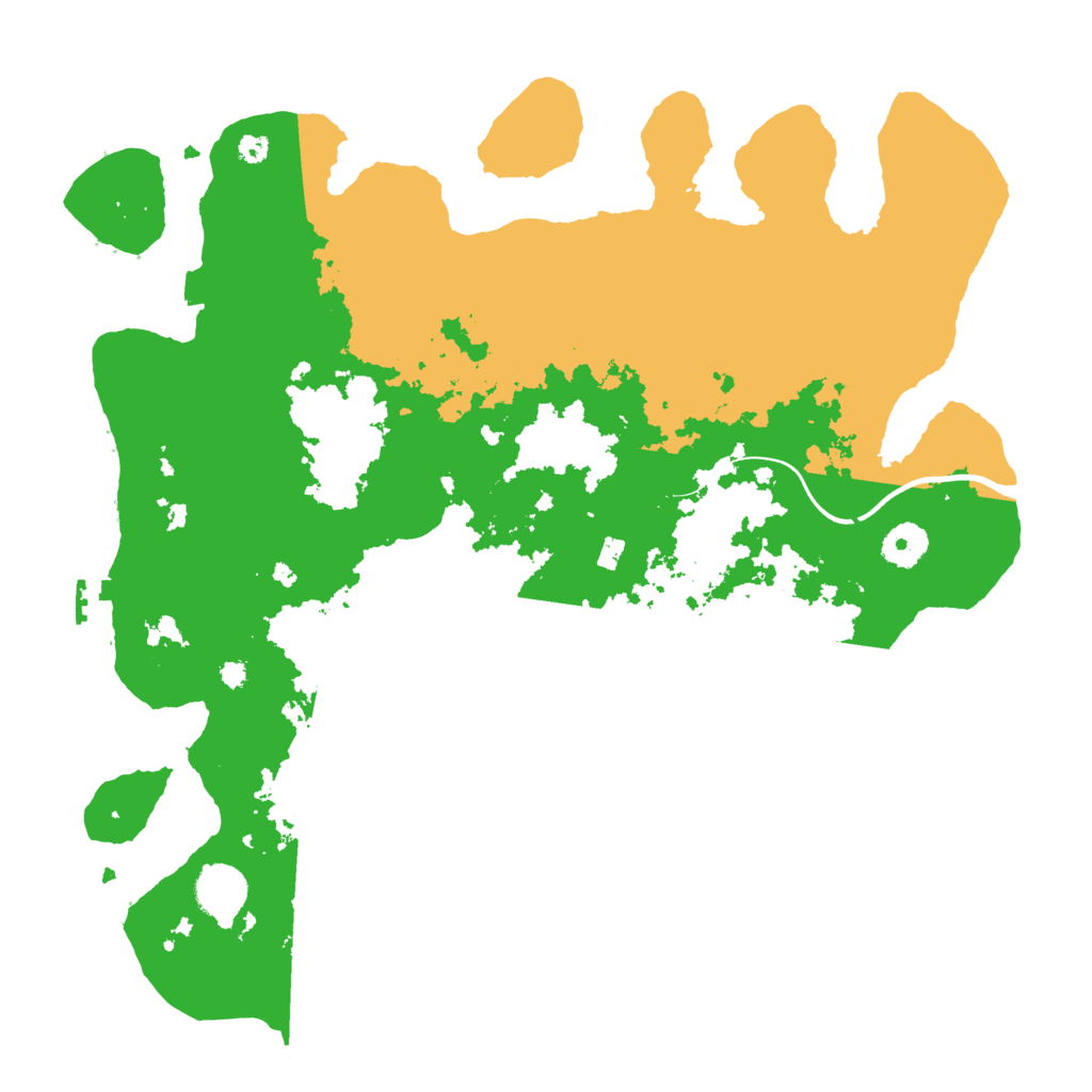 Biome Rust Map: Procedural Map, Size: 3700, Seed: 1438515513