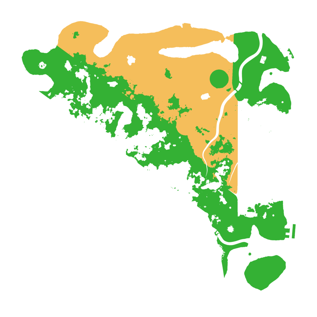 Biome Rust Map: Procedural Map, Size: 4500, Seed: 1067930453