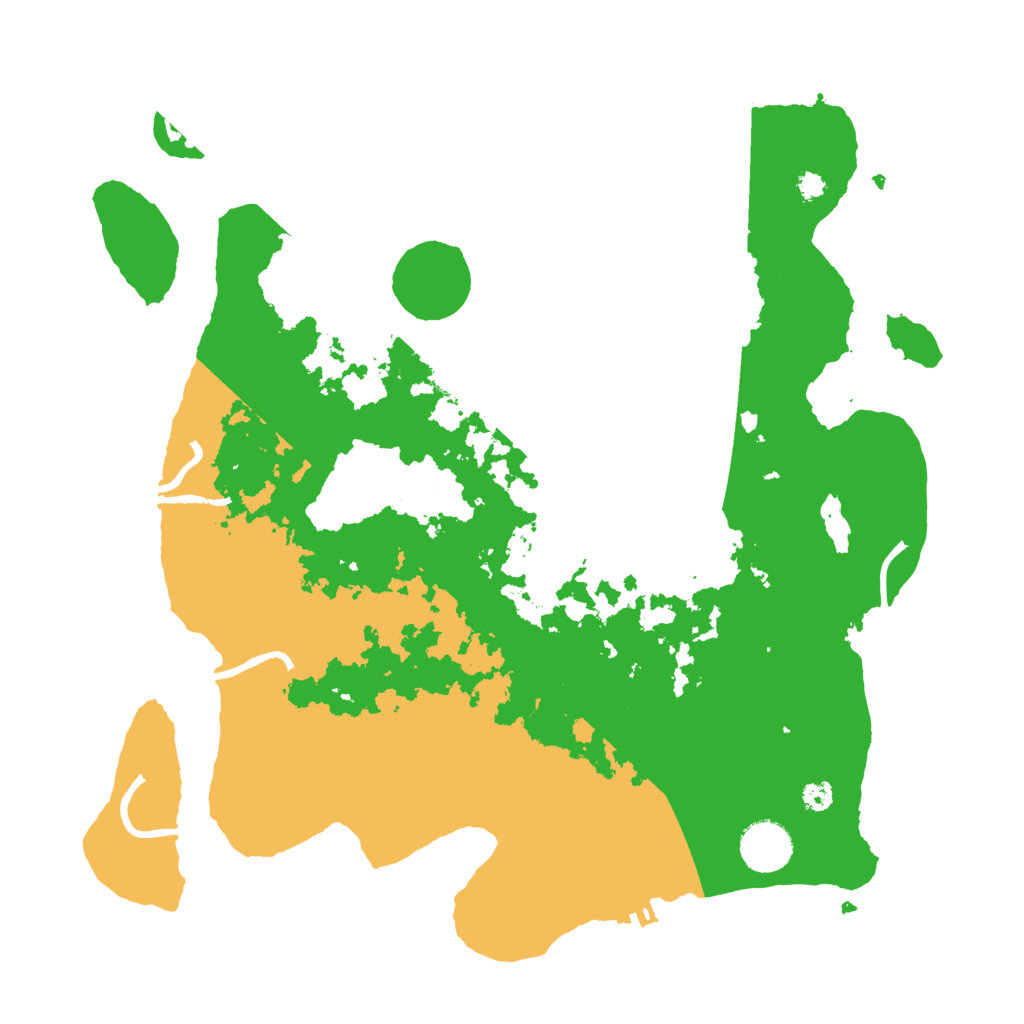 Biome Rust Map: Procedural Map, Size: 3500, Seed: 556449794