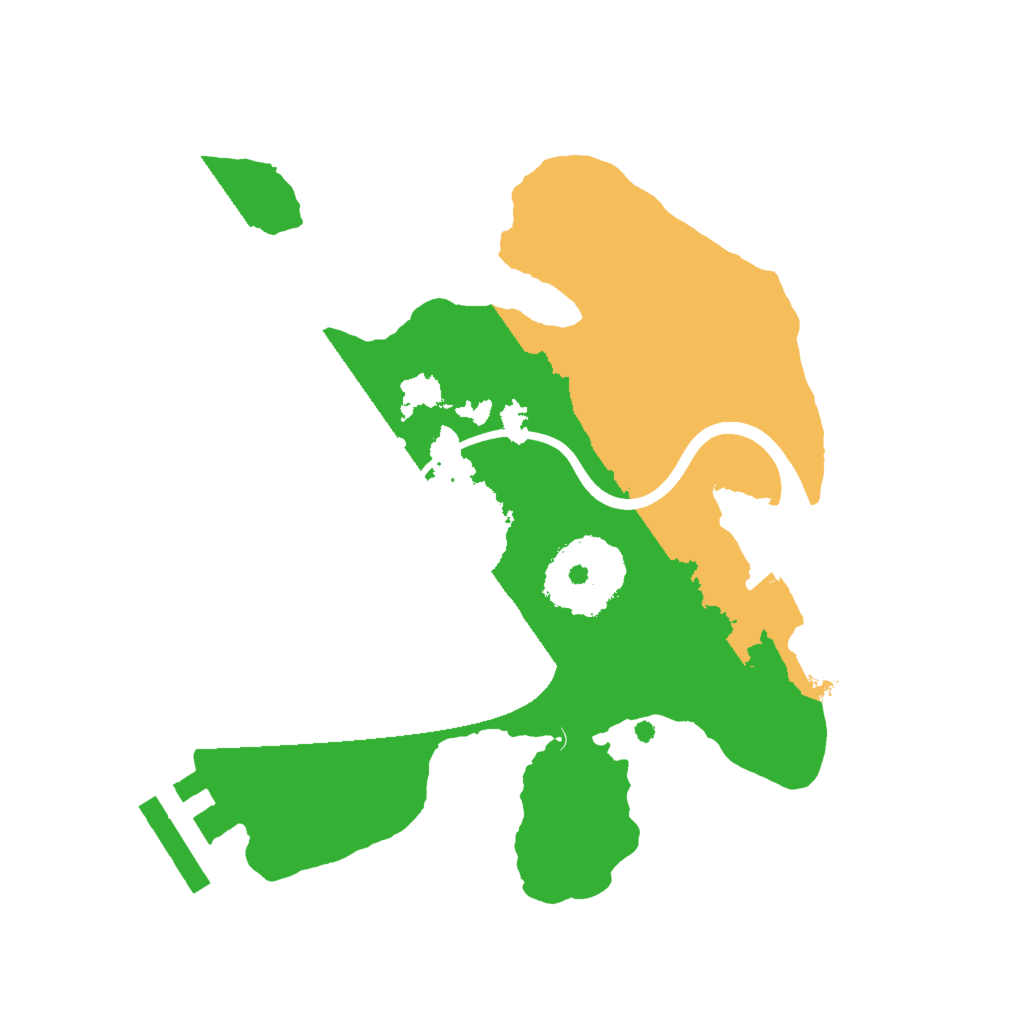 Biome Rust Map: Procedural Map, Size: 2000, Seed: 1175309715