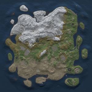 Thumbnail Rust Map: Procedural Map, Size: 3850, Seed: 442443980, 20 Monuments