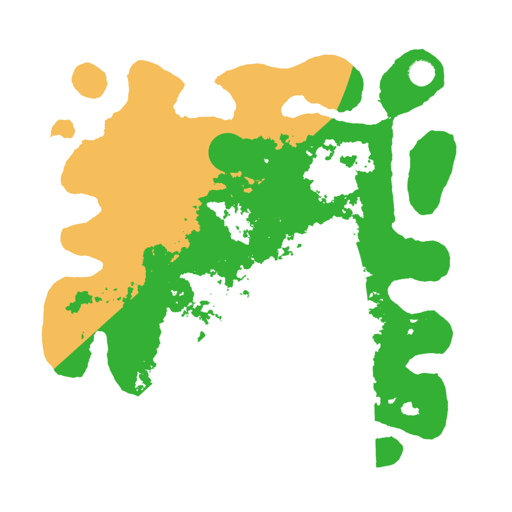 Biome Rust Map: Barren, Size: 3500, Seed: 98345