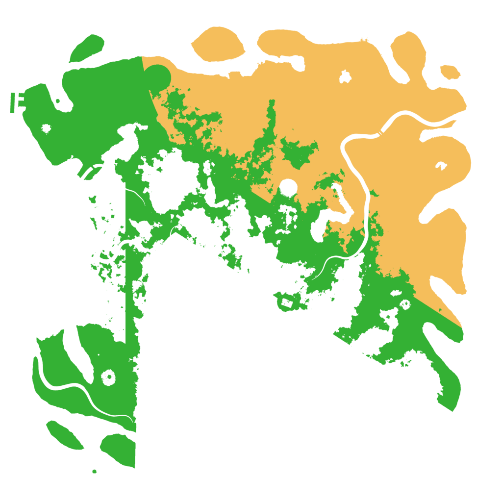 Biome Rust Map: Procedural Map, Size: 5000, Seed: 1010101