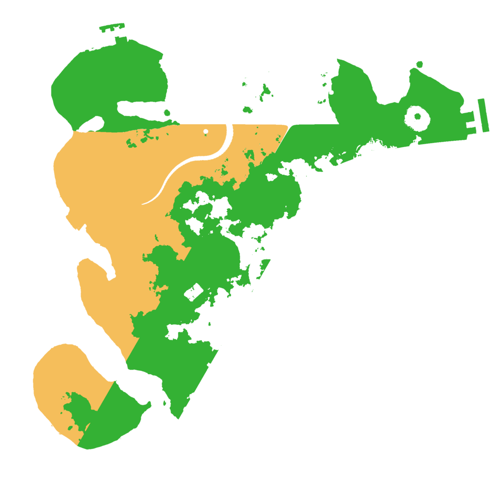 Biome Rust Map: Procedural Map, Size: 3000, Seed: 1992457927