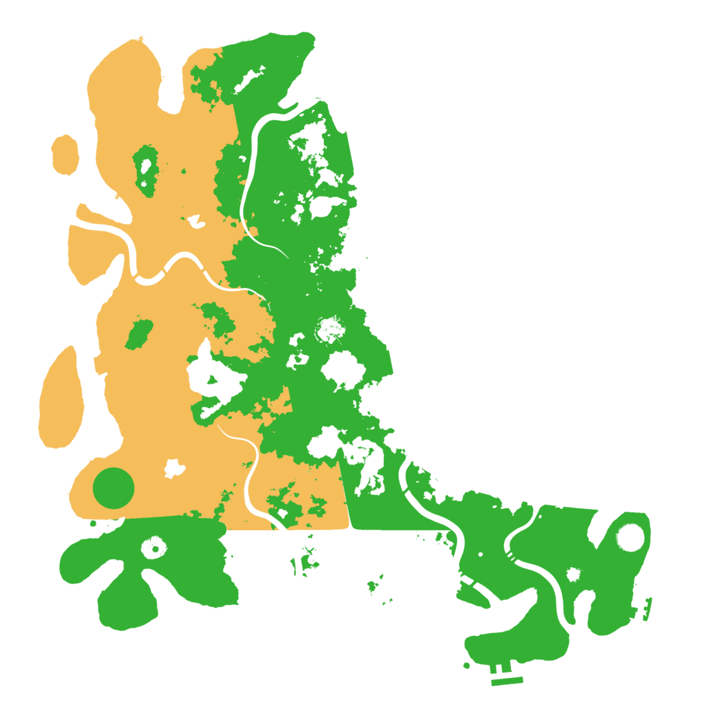 Biome Rust Map: Procedural Map, Size: 4500, Seed: 34321