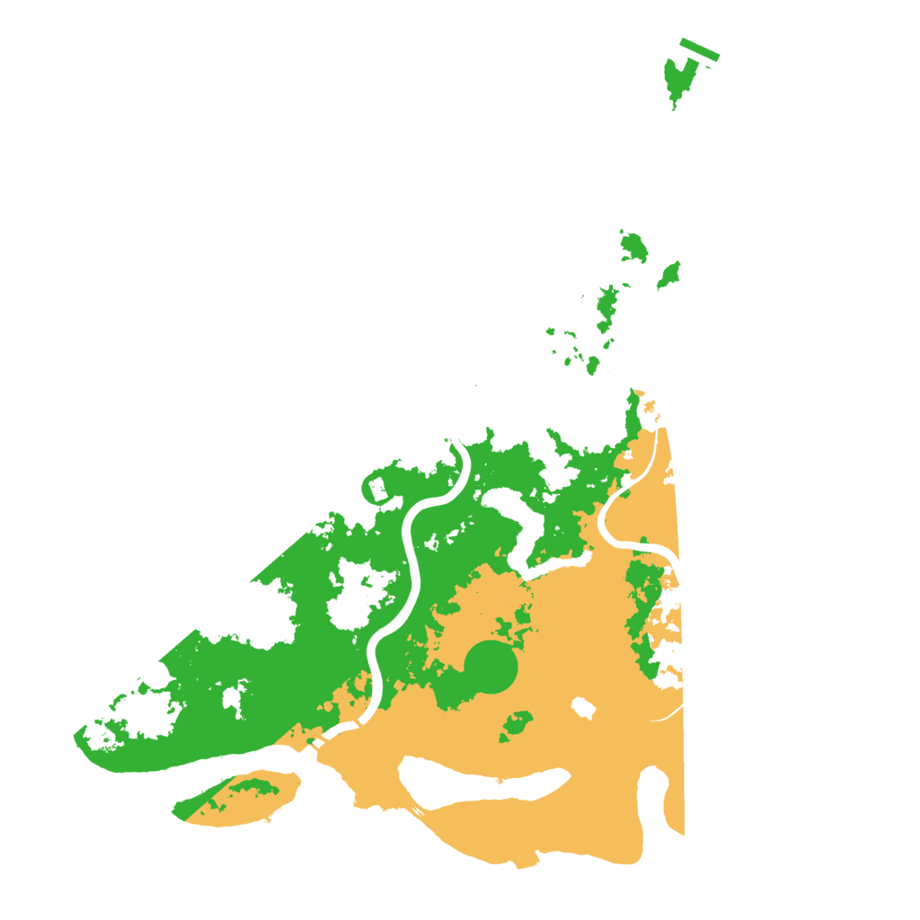 Biome Rust Map: Procedural Map, Size: 4500, Seed: 758329