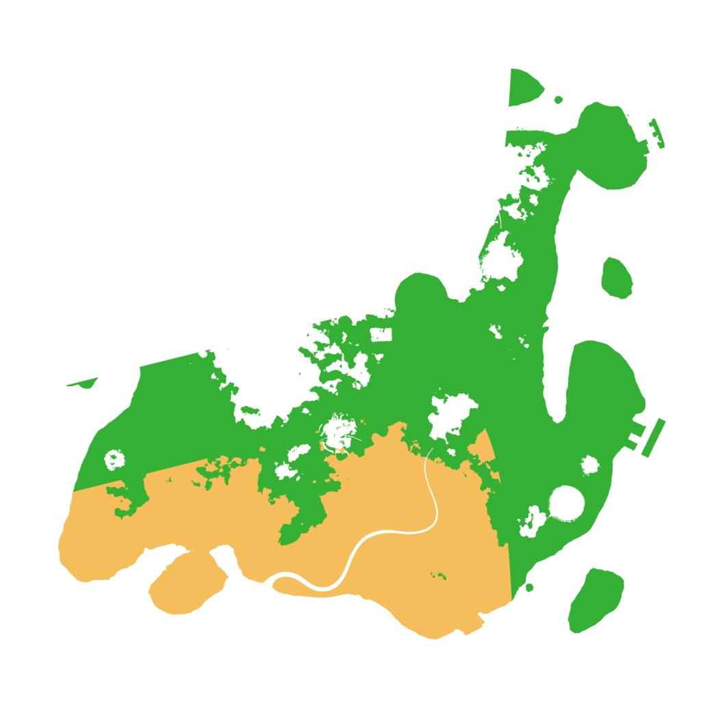 Biome Rust Map: Procedural Map, Size: 3500, Seed: 476789117